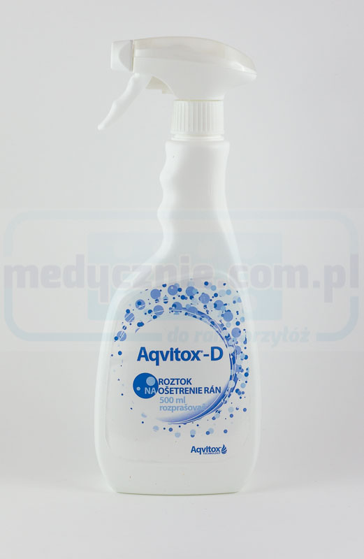 Aqvitox 500ml z atomizerem czyszczenie i odkażanie ran